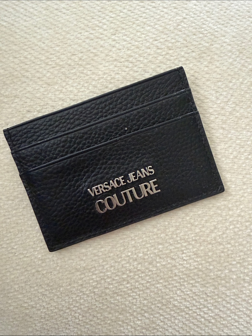 Black Leather Card Holder